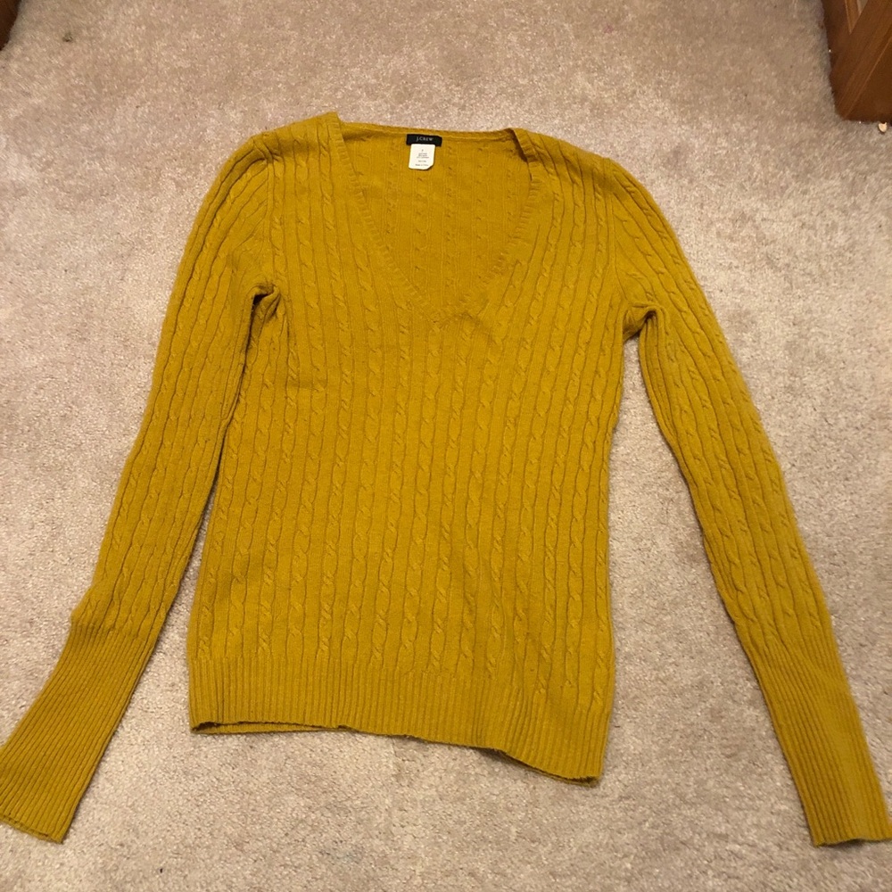 J CREW MUSTARD SWEATER